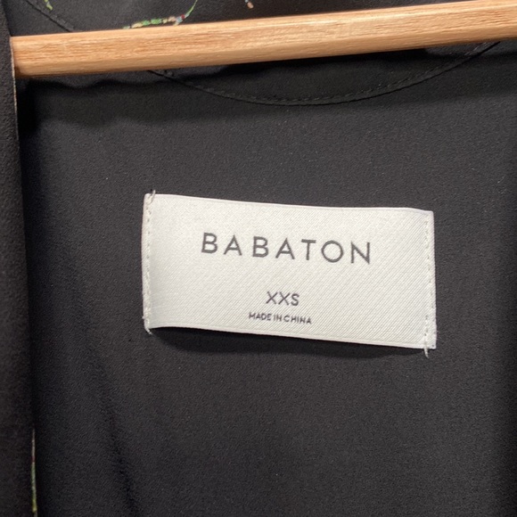 Aritzia Babaton Black Floral Quincey Jacket Size XXS - Picture 5 of 10